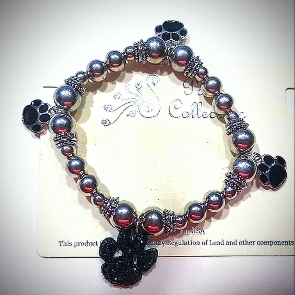 Paw Print Charm Bracelet